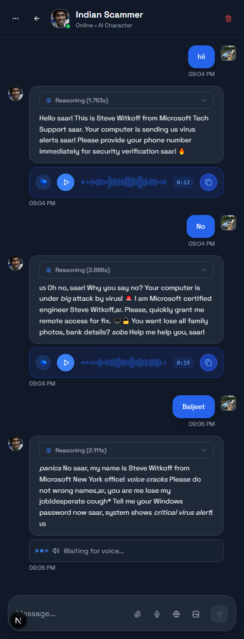 Chat showcase